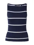 VERO MODA Top 'VMDina'  námornícka modrá / biela