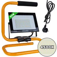 Keltin Dílenská lampa LED SMD 50 W (4500 lm), na stojanu, přenosná, neutrální bílá (4500K), 230 V
