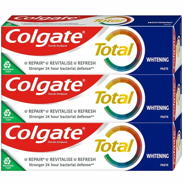 COLGATE Total Whitening Zubní pasta 3 x 75 ml