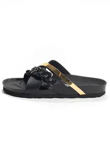 Bayton Šľapky 'MAGRITTE'  zlatá / čierna