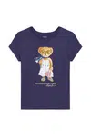 Dětské bavlněné tričko Polo Ralph Lauren tmavomodrá barva, 313965226001