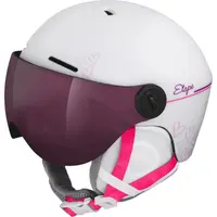 Etape SPEEDY PRO Dětská lyžařská přilba s visorem, bílá, velikost (53 - 55)