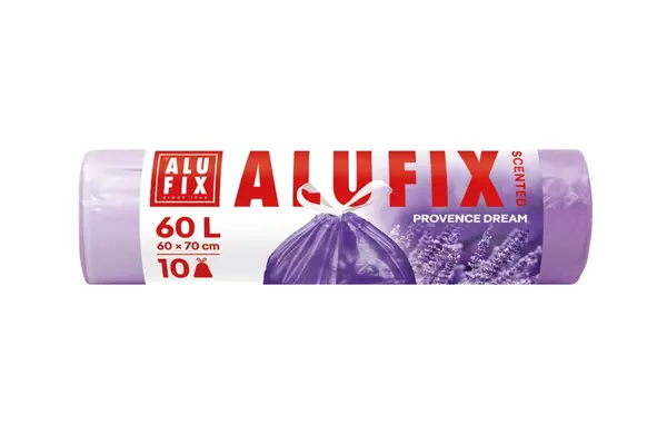 Alufix Pytle na odpadky zatahovací s vůní levandule 60 l 10 ks
