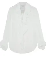 Biela blúzka s volánmi