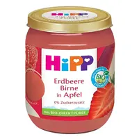 HIPP Jablká s jahodami a hruškami BIO 160 g