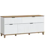 TV stolík Plissee PLIF01 biela alpin