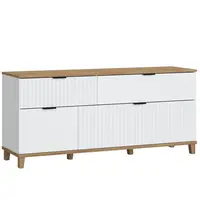 TV stolík Plissee PLIF01 biela alpin