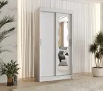 Šatní skříň Abi Spoti Rozměry: 200 cm, Barva korpusu + barva dveří: Bílá + Bílá