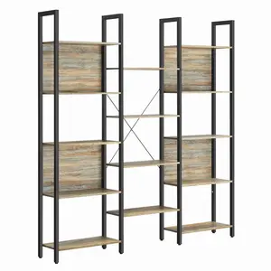 Boxxx REGÁL NA DOKUMENTY, hnědá, černá, 158/166/24 cm