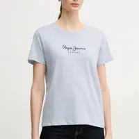 Bavlněné tričko Pepe Jeans MACY modrá barva, PL506012