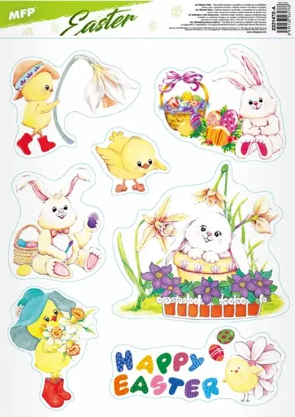 Okenní fólie velikonoční VE007 30x42cm