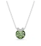 Swarovski Elegantní náhrdelník se zeleným krystalem Bella 5724285