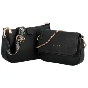 Stylová sada crossbody MaxFly Alana, černá
