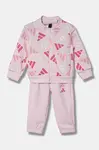 Dětská tepláková souprava adidas růžová barva, JC7709