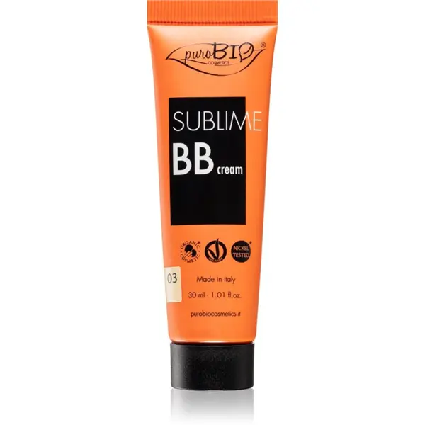 puroBIO Cosmetics Sublime hydratační BB krém odstín 03 30 ml