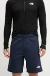 Kraťasy The North Face Reaxion pánské, tmavomodrá barva, melanžové, NF0A8BET8Q01