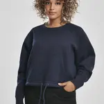 Dámská oversized krátká raglánová posádka nightnavy