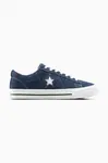 Semišové tenisky Converse One Star 95 tmavomodrá barva, A15097C
