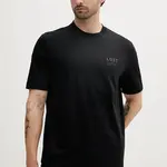 Bavlněné tričko Armani Exchange pánské, černá barva, s potiskem, XM000575 AF10364