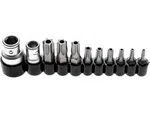 BGS Technic BGS 786 Bity 1/4“+ 5/16“ T-profil s vrtáním T10 ÷ T50, 11 ks