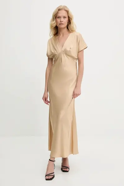 Šaty Answear.LAB béžová barva, maxi