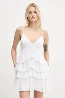 Šaty Hollister Co. bílá barva, mini, KI359-5362