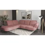 Sit & More ROHOVÁ SEDAČKA, textil, starorůžová