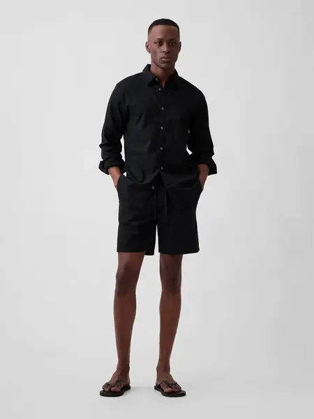 Pánské šortky ze lněné směsi