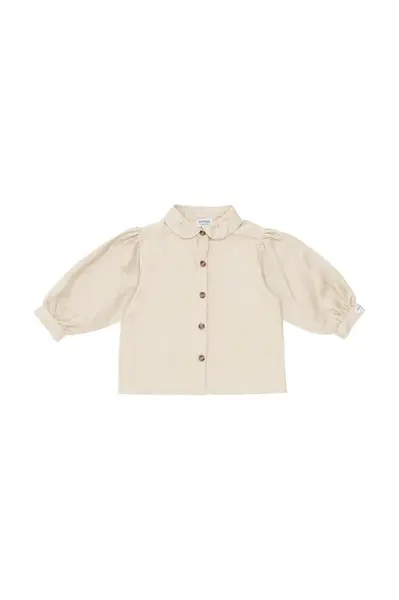 Dětská halenka Donsje Ister Blouse béžová barva, hladká, 4087100
