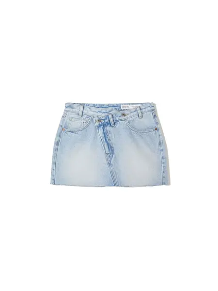 Bershka Sukňa  svetlomodrá