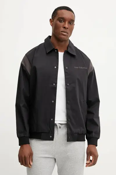 Bunda New Balance černá barva, přechodná, MO51507BK