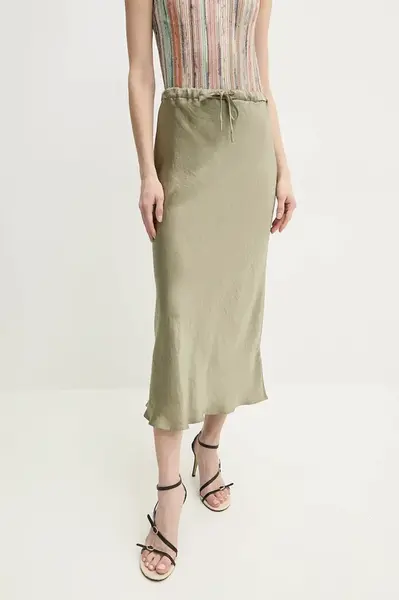 Sukně Marella NO zelená barva, maxi, áčková, 2513101055200