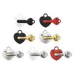 10 Sets Spray Painted Alloy Split Pendants