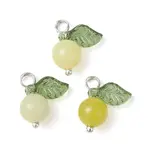 Natural Lemon Jade Fruit Charms