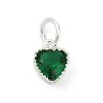 Brass Micro Pave Cubic Zirconia Pendants