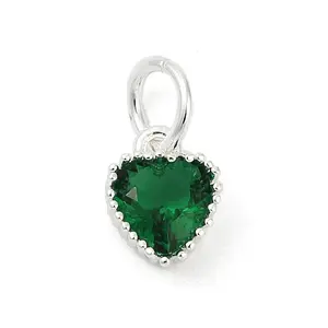 Brass Micro Pave Cubic Zirconia Pendants