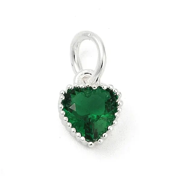 Brass Micro Pave Cubic Zirconia Pendants