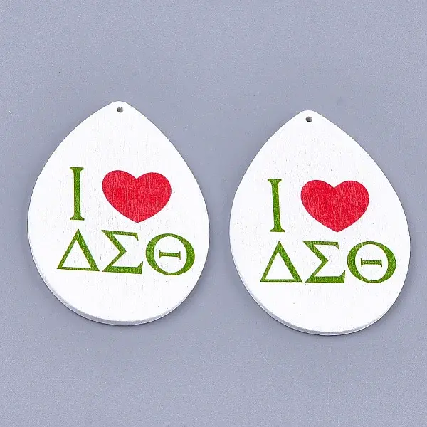 Printed Wooden Big Pendants