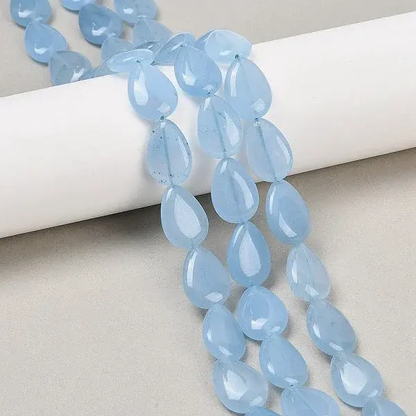Natural White Jade Beads Strands