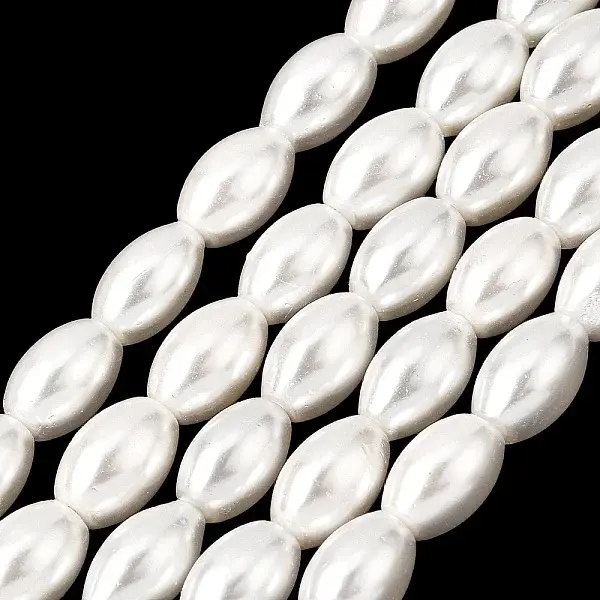 Electroplated Shell Pearl Beads Strands