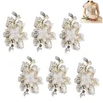 3D Flower Shape Milk Silk Fabrics Embroidery Applqiues