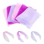 6Pcs 3 Colors Solid Color Nylon Silk Scarf for Women Girls