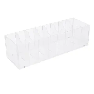 8 Grids Acrylic Belt Organizer Storage Box