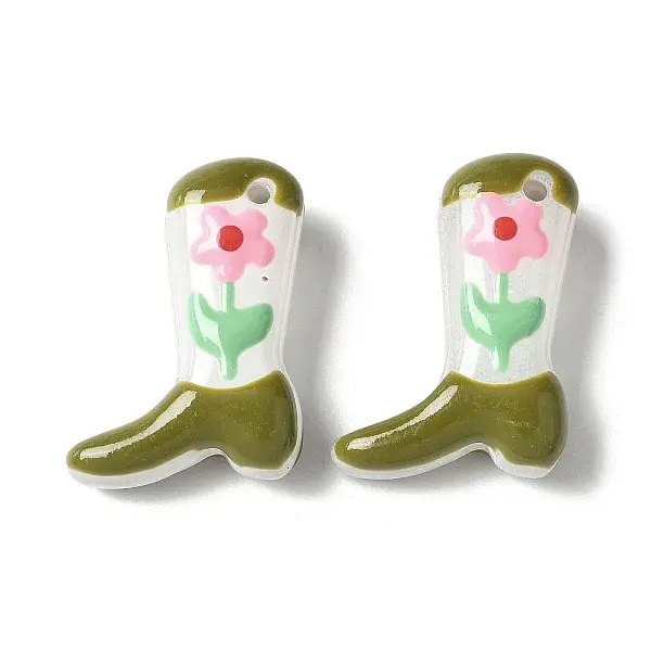 Painted Glass Beads Enamel Beads