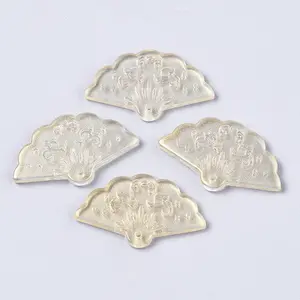 Transparent Spray Painted Glass Pendants