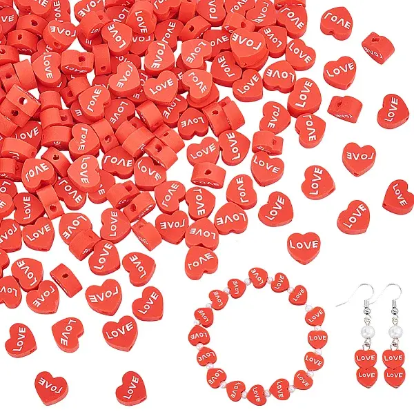 2 Bags Handmade Polymer Clay Spacer Beads