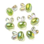 UV Plating Rainbow Iridescent Acrylic Beads