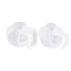 Transparent Glass Flower Beads