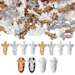 140Pcs 4 Colrs Virgin Mary Resin Cabochons