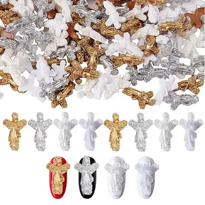 140Pcs 4 Colrs Virgin Mary Resin Cabochons